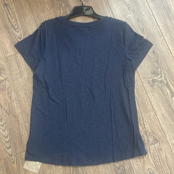 Talbots navy short sleeve Medium NWT - Picture 5 of 7